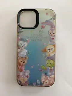 【美品】【中古】iPhone15用スマホケース　ダッフィー＆フレンズ