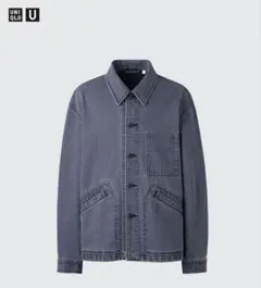 ユニクロU　オーバーサイズカラーデニムジャケット М グレー UNIQLO