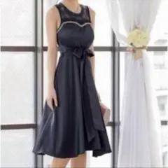 Retica レティカ♡ レース切替 胸元パール フレア ワンピース ドレス