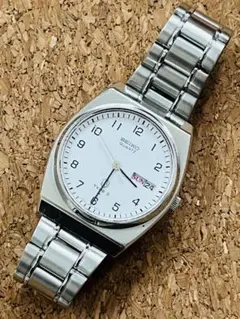 SEIKO セイコー 腕時計 TYPE-Ⅱ 白文字盤 稼働ジャンク訳あり'76