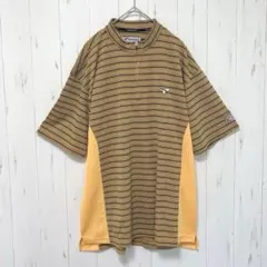 Y627 TOURSTAGE ゴルフウェア　ハーフジップ　半袖　M 派手のサムネイル
