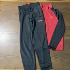 adidas ジャージ上下セット 赤/黒