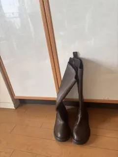 オリエンタルトラフィック ブラウン ロングブーツ サイドファスナー付き