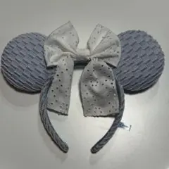 ディズニー カチューシャ レース ブルー 水色