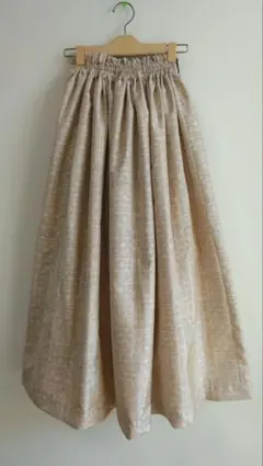 大島紬着物リメイクロングスカート＊285