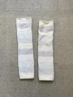 ジェラートピケ　ストライプデザイン レッグウォーマー