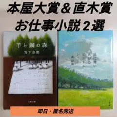 宮下奈都・森絵都 文庫本2冊セット｜羊と鋼の森・風に舞いあがるビニールシート