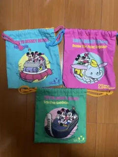 東京ディズニーリゾート 巾着袋セット