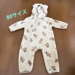 フリースロンパース 80