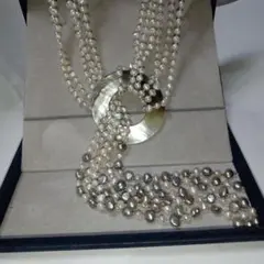 壽*壽様 未使用❣️淡水真珠 ベルト＆ネックレス6連ラリエット