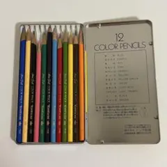 TOMBOW 12色 色鉛筆 CB-NQ 12C缶入り