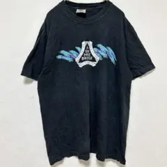 コンフォートカラーズ Tシャツ クルーネック 半袖 プリント M 黒 綿 古着のサムネイル