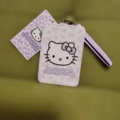 ハローキティ パスケース ヒョウ柄