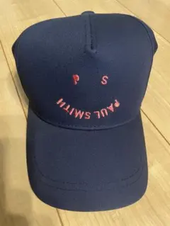 ポールスミス　キャップ　PS Paul Smith　スマイル　ネイビーのサムネイル
