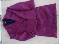 MOUSSY 赤紫 ツイード セットアップ サイズ2