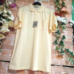 新品☆IT.PLAIN★メンズポロシャツ☆Lイエロー