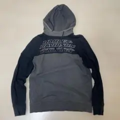 Harley-Davidson パーカー フーディー グレー ブラック 刺繍ロゴ