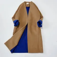 美品 ENFOLD ウールリバーコート コクーン バイカラー ダブルフェイス 2078394611.jpg?1698999193