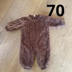 もこもこロンパース　カバーオール 70サイズ