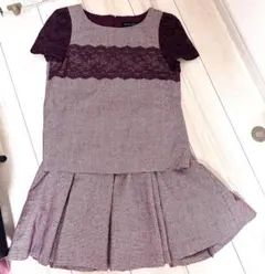 JILL STUART パープル スカートセットアップ サイズ2