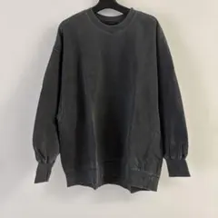 JEANASIS ピグメント加工 クルーネック スウェット