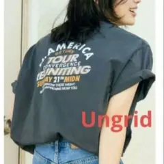 ●UngridツアーロゴルーズＴシャツ●美品❗️バックプリントアングリッドのサムネイル
