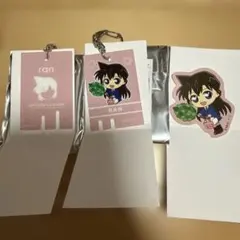 名探偵コナン　アクリルキーホルダー　ステッカー　サウナ毛利蘭セット