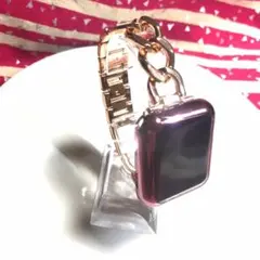 42mm アップルウォッチ　バンド チェーンベルト 可愛い