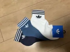 新品 adidas アディダス アンクルソックス 3足組 24-26cm 靴下
