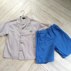 【グリーンレーベルリラクシング】アロハシャツ パンツ　セット