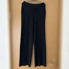 UNIQLO ウォッシャブルニットリブパンツ S