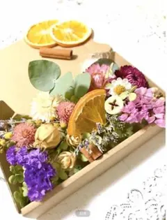 ドライフラワーとナッツの詰め合わせピンク