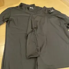PUMA ブラック 長袖タートルネック 140 2枚セット。
