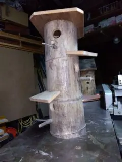 木製 3段 鳥の巣箱 ハンドメイドのサムネイル