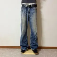 y2k archive EDWIN dark wash baggy denim - メルカリ