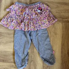 ディズニー　ミニーマウス フラワープリント スカートセット