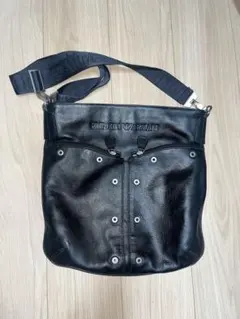 【最終値下げ】 EMPORIO ARMANI ショルダーバッグ 本革 黒