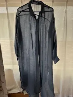 ダークブルー シースルー シャツワンピース 長袖
オリーブデオリーブ