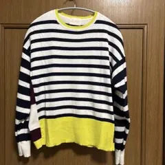 Pizzo Bianco ストライプニットセーター