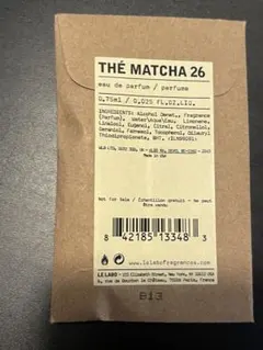 Le Labo THÉ MATCHA 26 オードパルファム 0.75ml