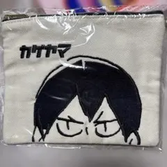 ハイキュー　デニム刺繍ポーチ