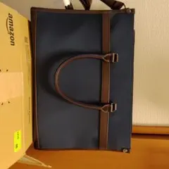 メンズ ビジネスバッグ ネイビー 41x29x11cmのサムネイル
