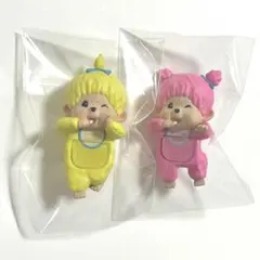 Monchhichi モンチッチ ヒッパーズ ベリーピンク イエロー