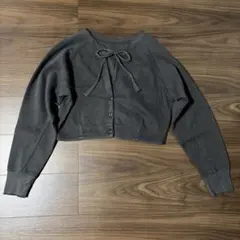 クロップドスウェットカーディガン