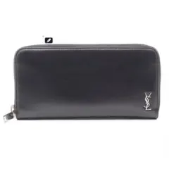 【美品】SAINT LAURENT カサンドラ レザー ラウンドファスナー長財布
