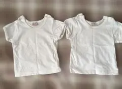 petit main ホワイト Tシャツ 80cm 2枚セット