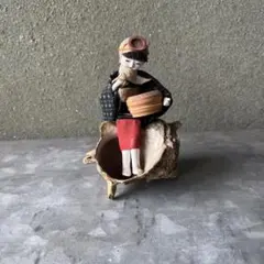 海女 人形 貝殻 置物 郷土玩具 民芸品