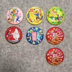 ディズニーキャラクターズビスケット2 刺繍缶バッジ