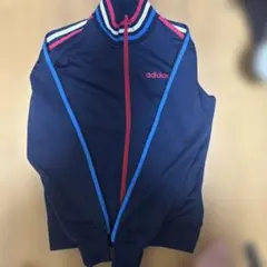アディダス★あのちゃん着用 スリーライン トラックジャケット ジャージ 紺 S