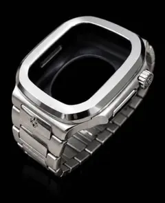 Apple Watch用 メタルケース バンド シルバー